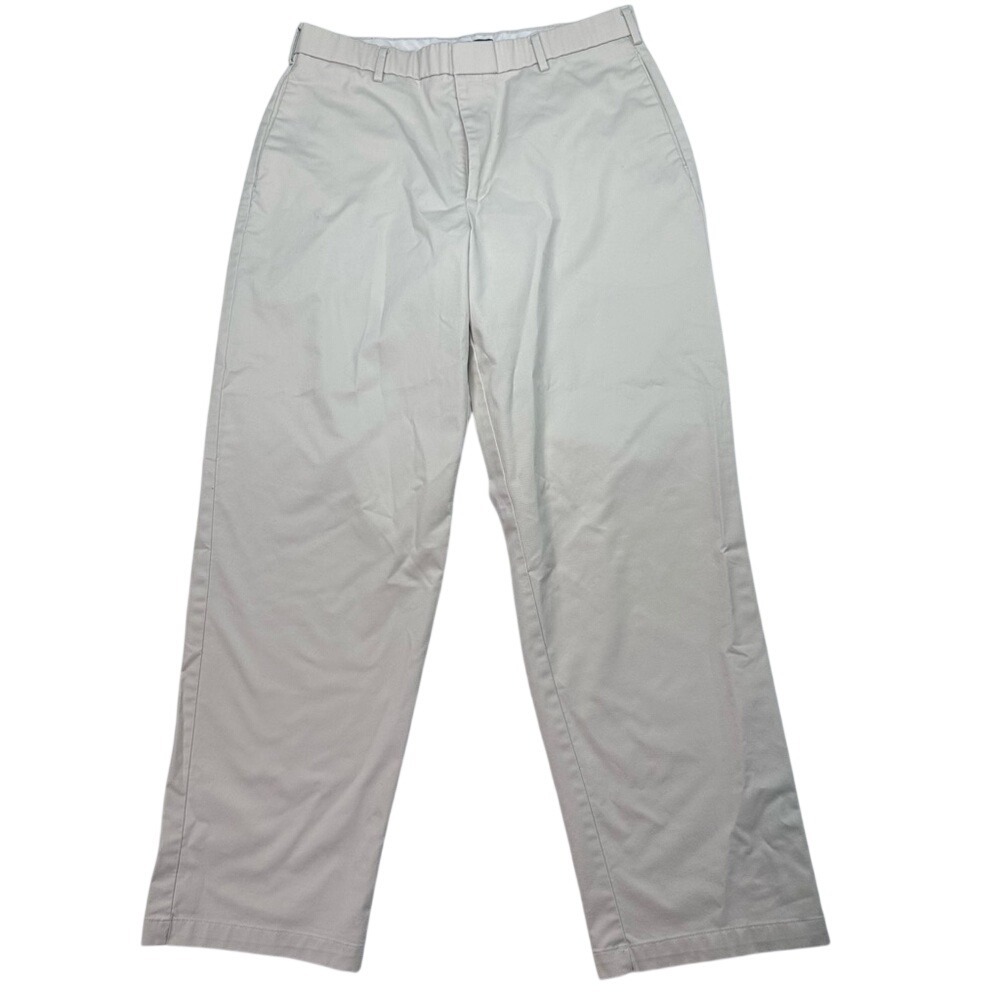 Dockers Chinos Mens 33x32 Beige Flat Front‎ Relaxed Fit 406672503